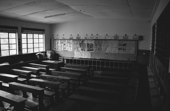 Empty classrooms