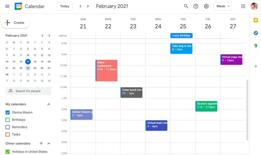 Google calendar